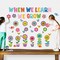 82Pcs Summer Themed Flower Growth Mindset Bulletin Board Set Spring Classroom Decorations When We Learn We Grow Floral Cutouts Positive Sayings Colorful Flower Cutouts for Kids School Offices Supplies